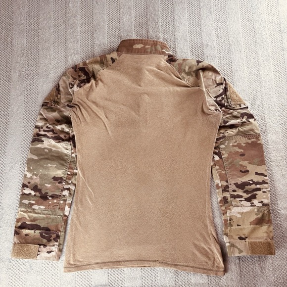 Tru-Spec Multicam/Coyote 1/4 Zip - Cordura Combat Shirt - Size Medium Regular - Picture 9 of 15